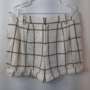 3/$18 W36 Plus 16 Shorts Worthington Creme Plaid
